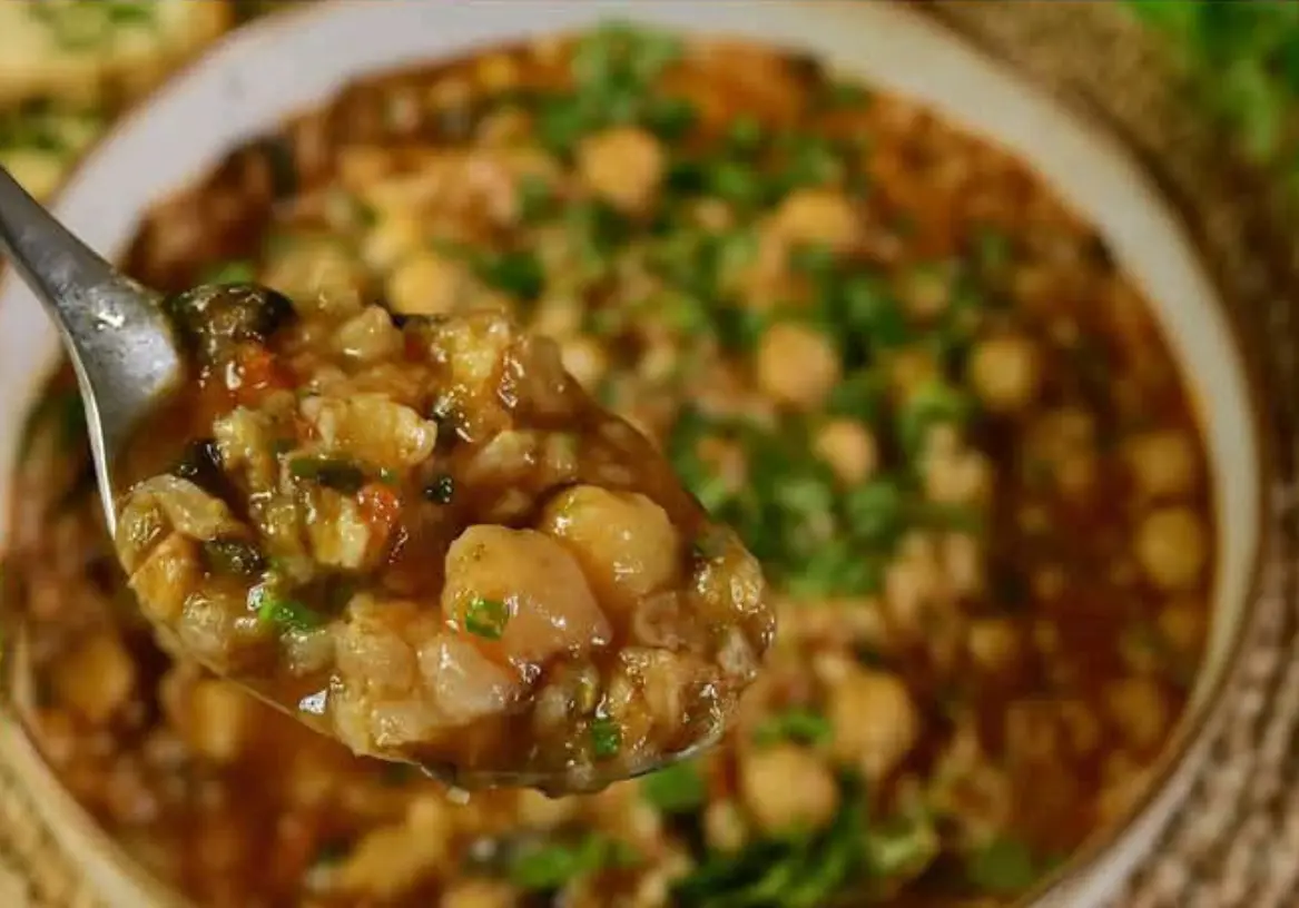 Riso ceci e spinaci in padella