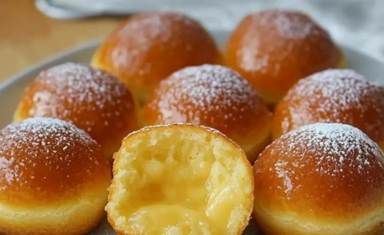 Ciambelle ripiene di crema pasticcera