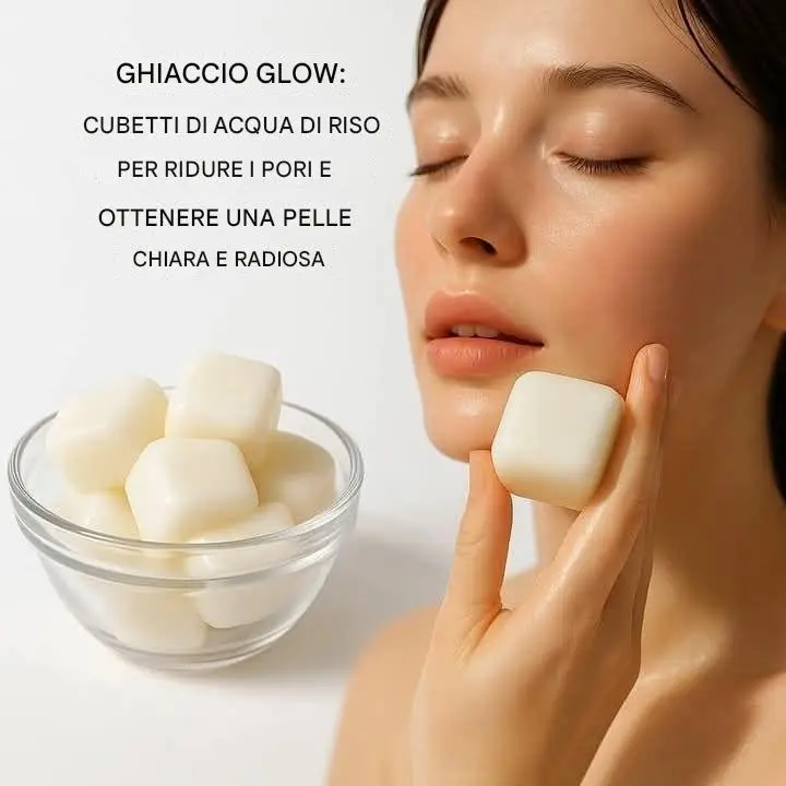 Glow Ice Hack: Pelle pulita in 5 giorni usando solo cubetti di acqua di riso!