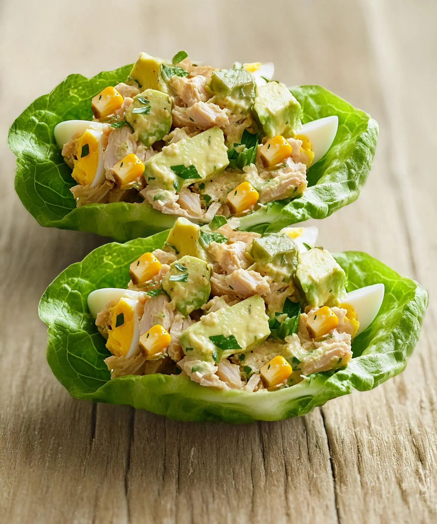 Cotolette di lattuga con tonno, avocado e uova sode: freschezza espressa in 10 minuti!