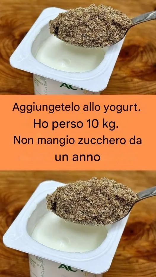 Aggiungilo allo yogurt. Ho perso 10 kg. Non mangio zucchero da un anno.