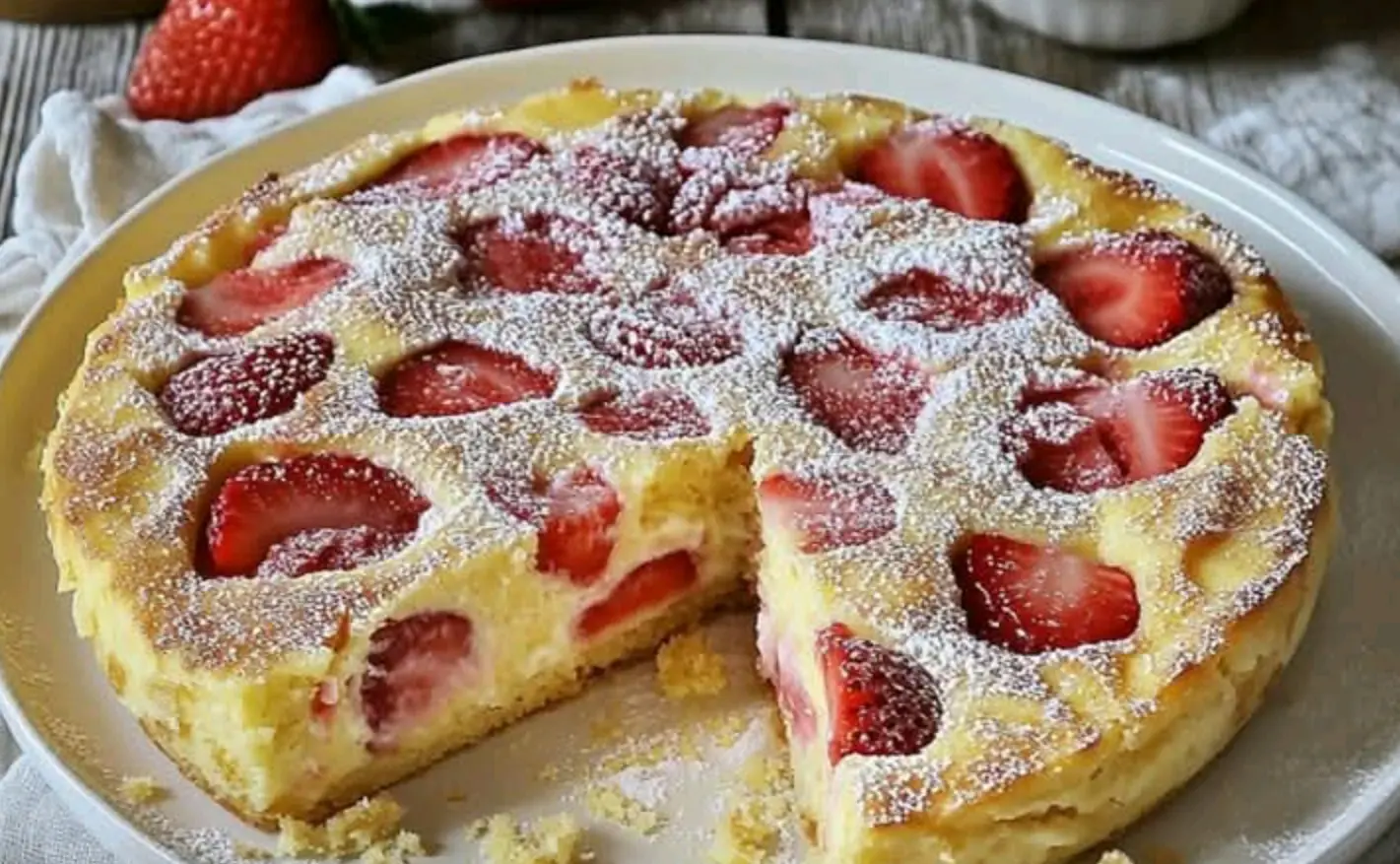 Con ricotta e fragole ho preparato un dolce da forno