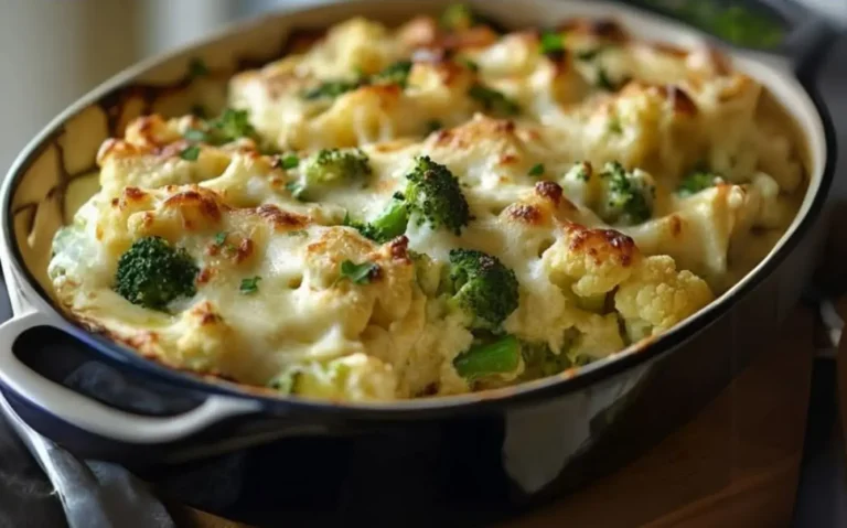 Ricetta facile per cavolfiore, broccoli e formaggio al forno