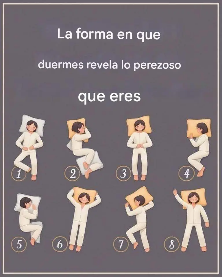 La forma en que duermes revela lo perezoso que eres