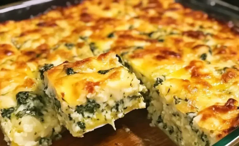 Frittata di cavolfiore e spinaci con formaggio, ricca di bontà e salute