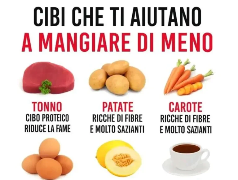 18 alimenti che ti saziano prima