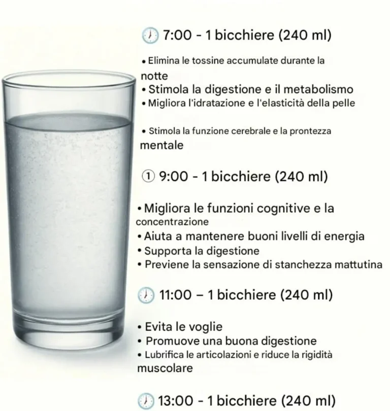 Perché dovresti bere 8 bicchieri d’acqua al giorno?