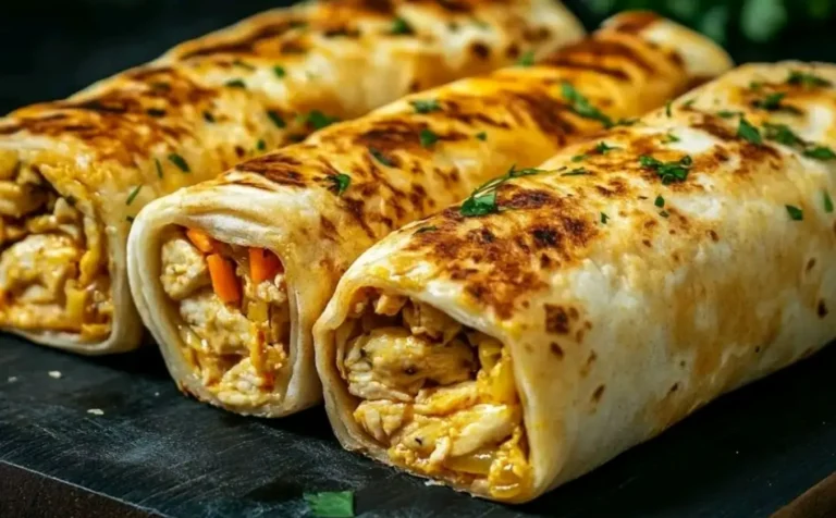 Avete una tortilla e un filetto di pollo? Un ripieno succoso e una crosta croccante!