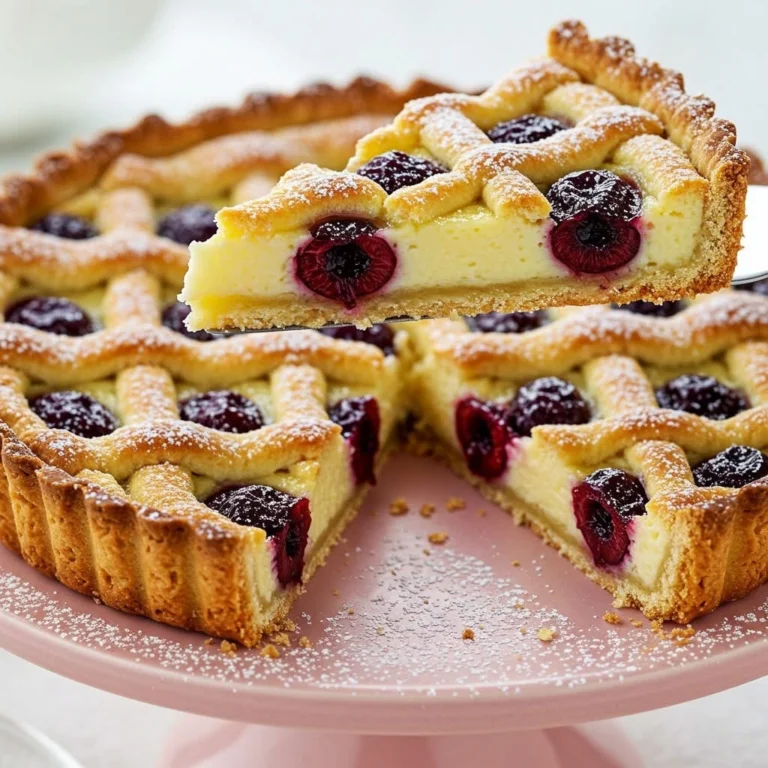 crostata crema e amarene