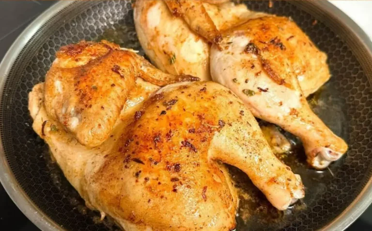 Pasta mediterranea con pollo, pancetta, spinaci e formaggio