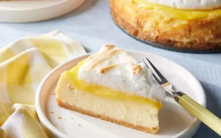 Ricetta per la cheesecake al limone con copertura di meringa