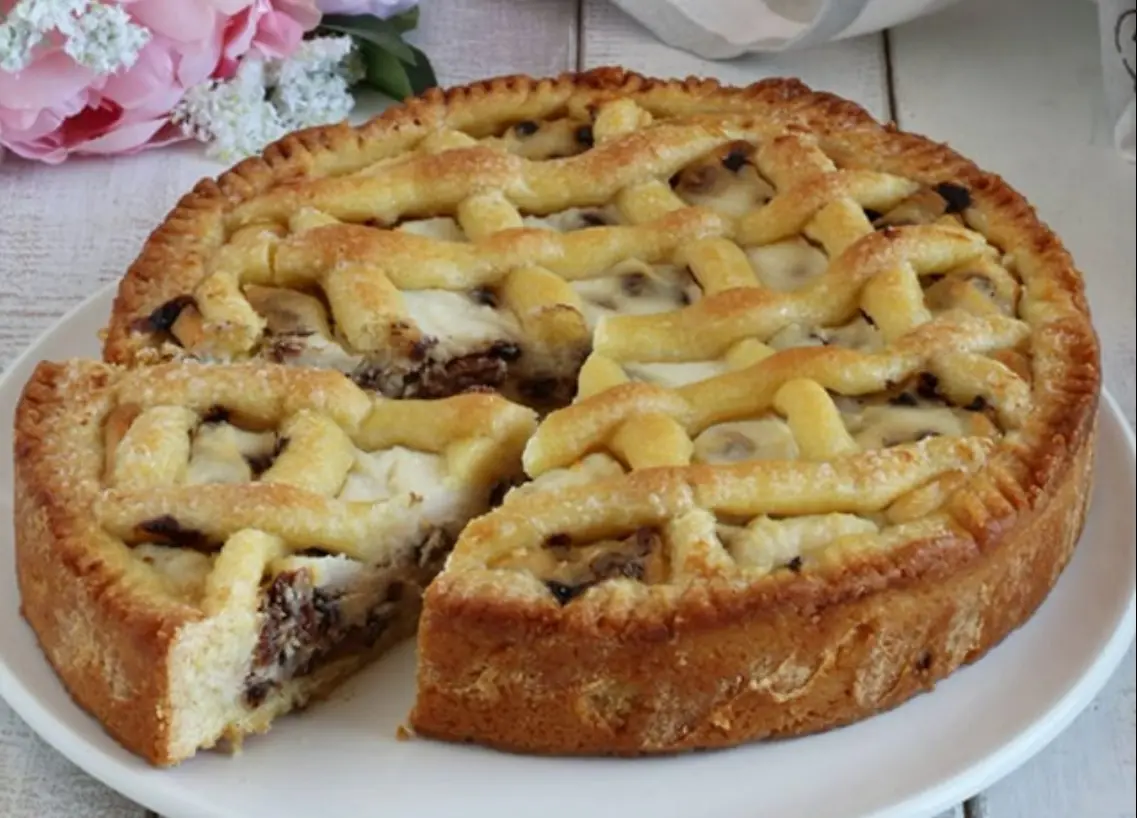 Crostata di ricotta e cioccolato con e senza Bimby