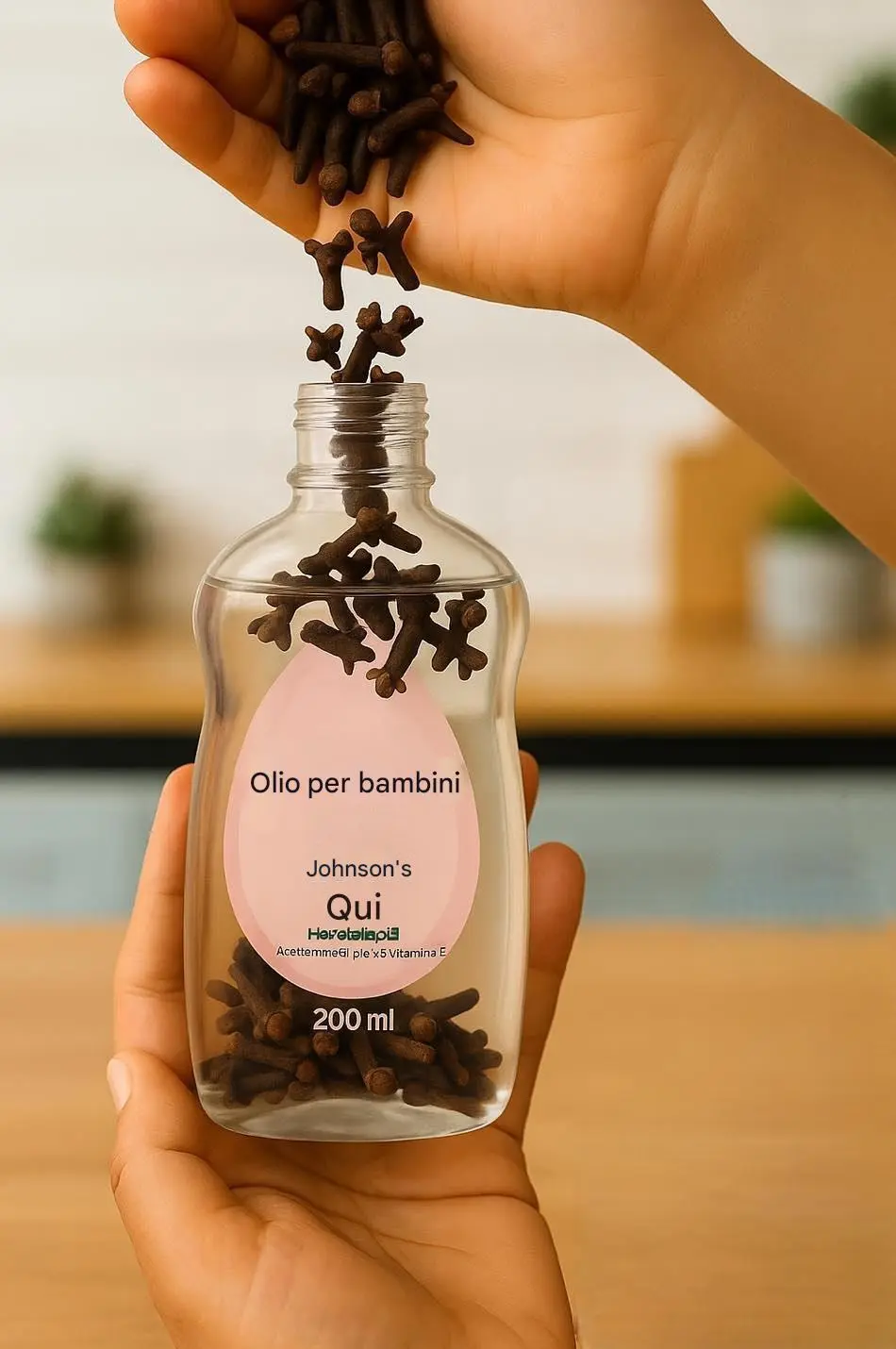 Mescola olio per bambini e chiodi di garofano e scopri il segreto che cambierà la tua vita in 10 secondi…