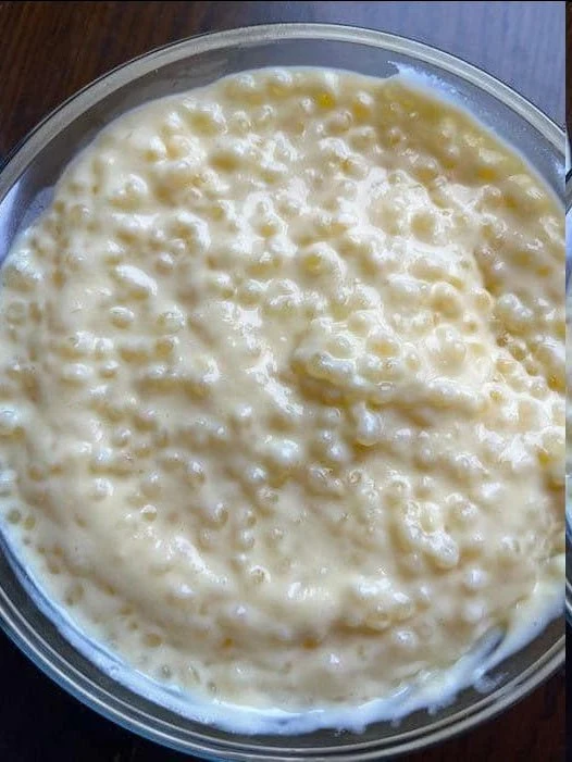 Pudín de tapioca casero
