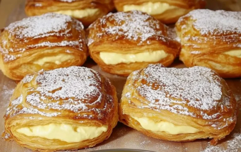 Deliziosa pasta sfoglia con crema alla vaniglia! Scopri questo dessert irresistibile!