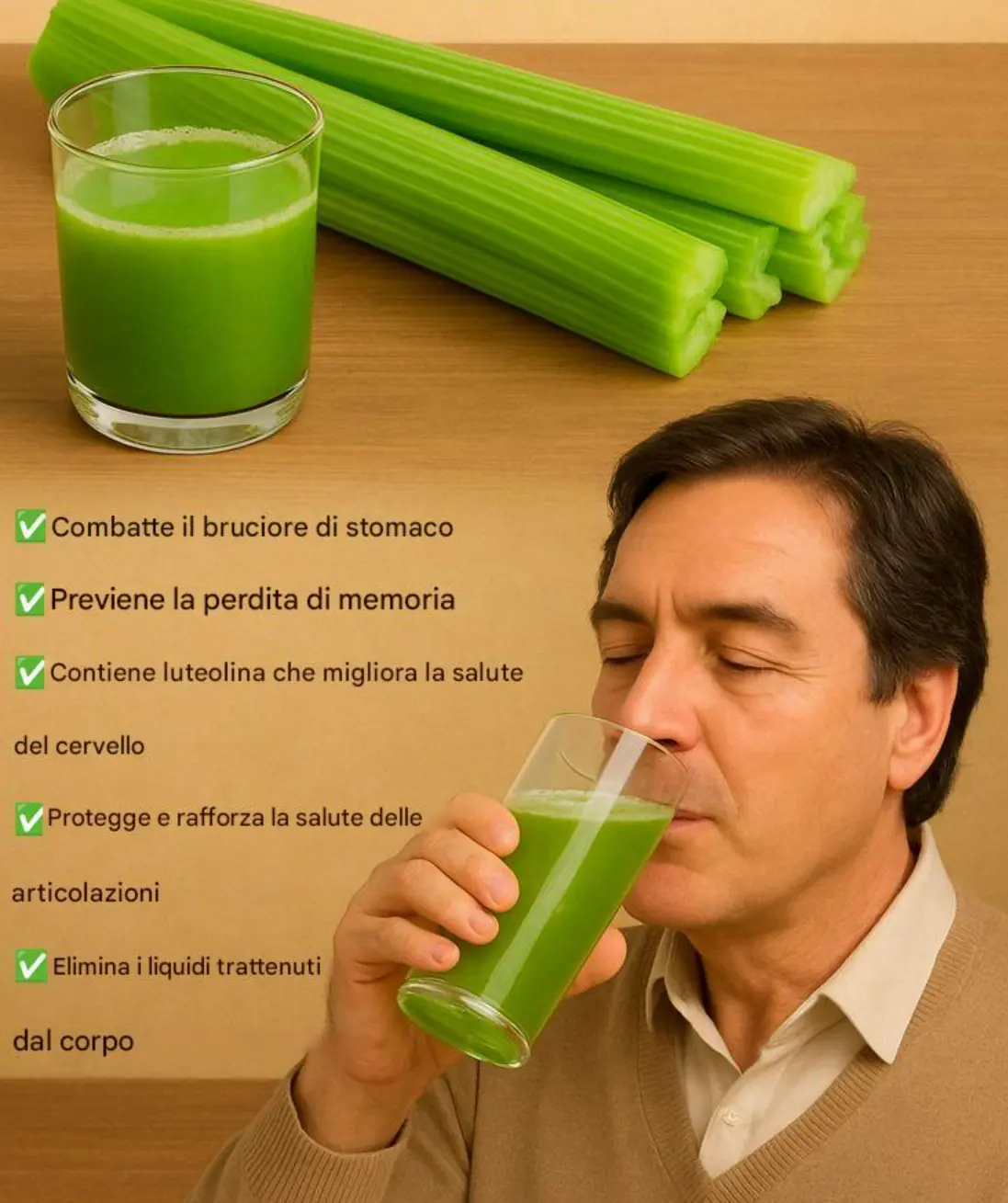 PERCHÉ TUTTI PRENDONO IL SUCCO DI SEDANO?