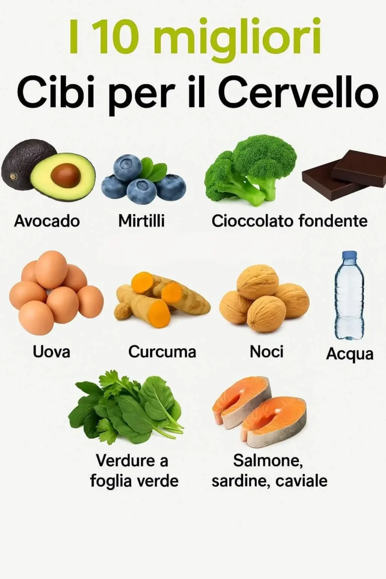 Alimenti salutari per il cervello
