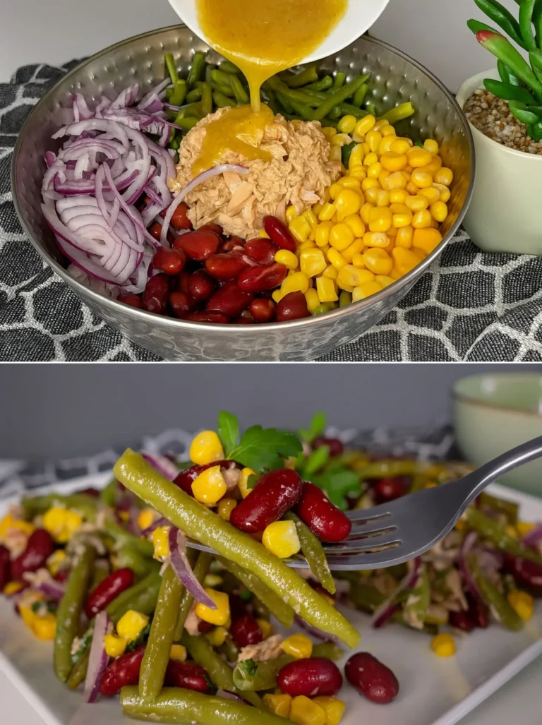 Fresca, veloce e completa: la mia insalata con fagiolini e fagioli rossi che mi salva il pranzo in 20 minuti e con solo 350 Kcal!