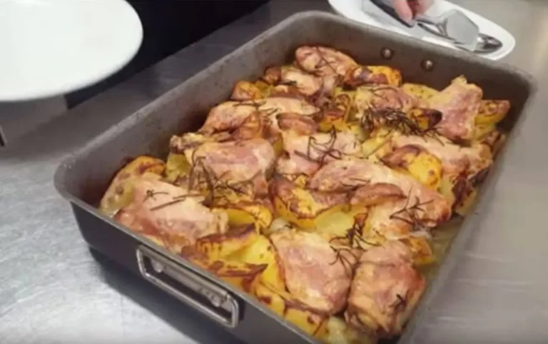 pollo al forno con patate