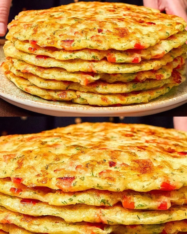 Frittelle di zucchine con panna acida e salsa di cetrioli all’aglio