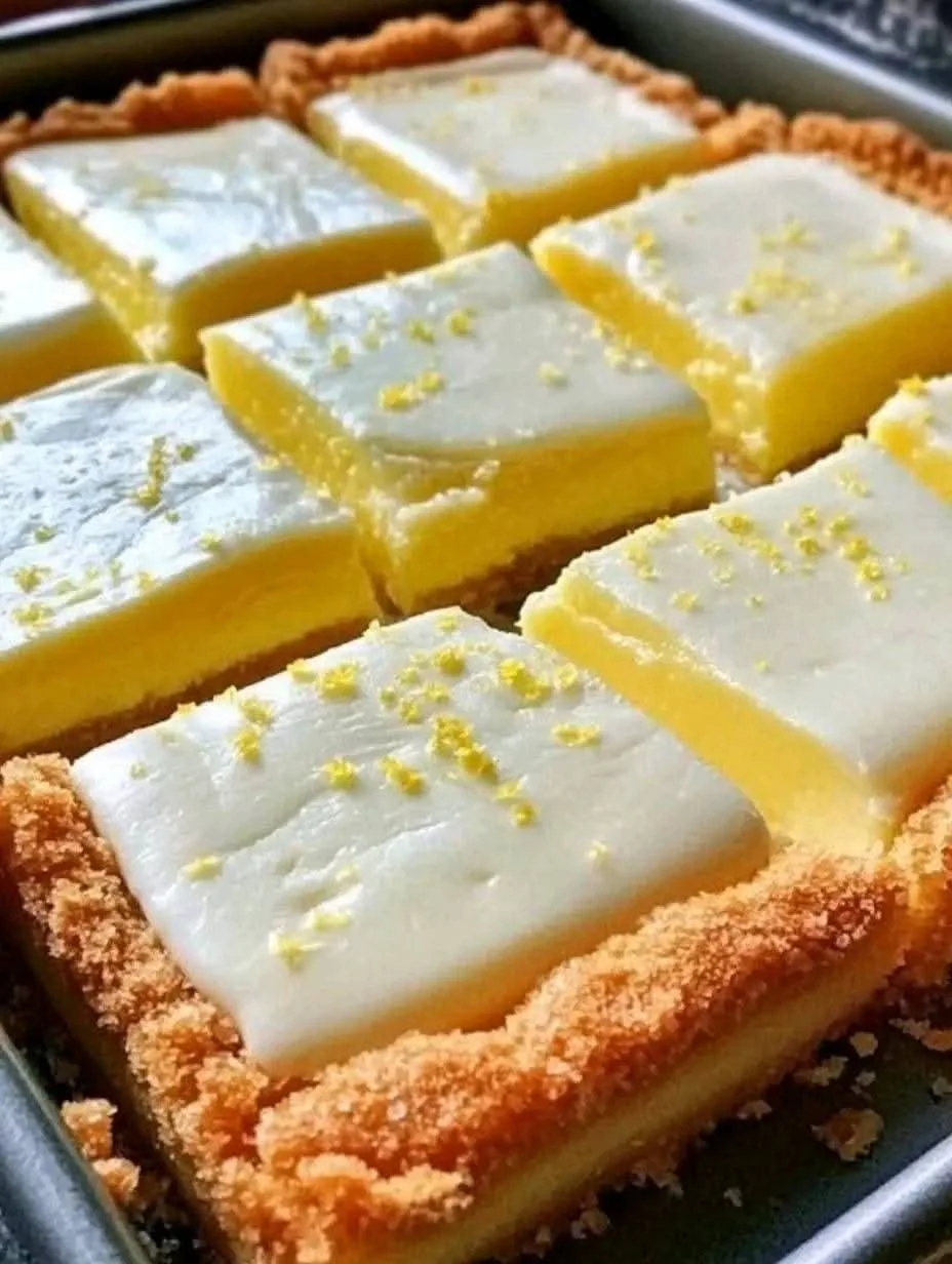 cuadrados cremosos de limón
