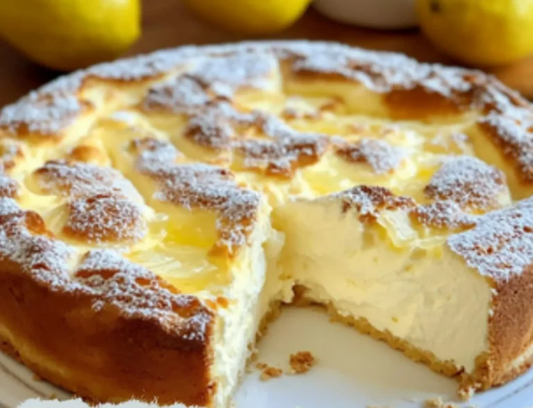 Torta Magica al Limone e Ricotta