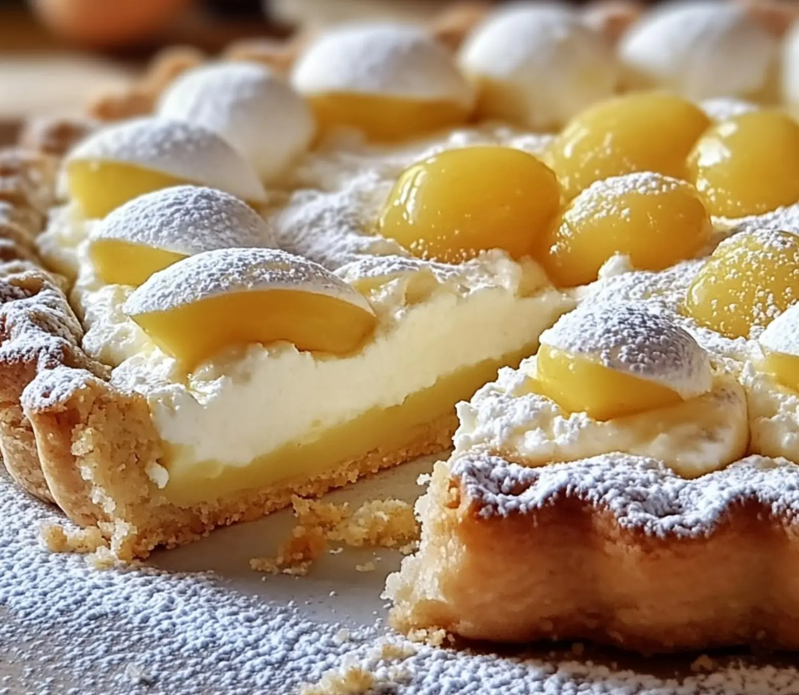 Crostata di Ricotta e Mela con Uvetta