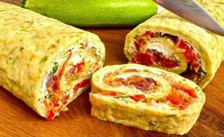 Frittelle di zucchine saporite con ricotta e verdure fresche