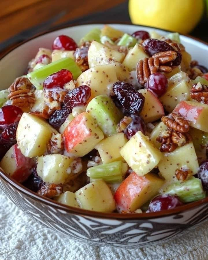 Ensalada de frutas de la cosecha de otoño