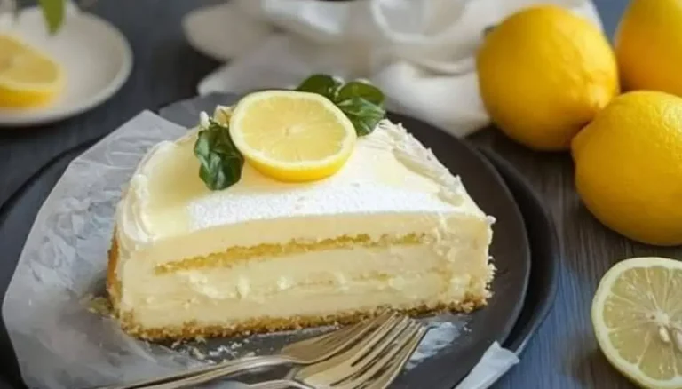 Amate i limoni? Una torta alla crema al limone che si scioglie in bocca! Semplicemente deliziosa.