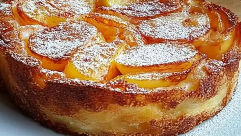 Torta cremosa alla frutta (pesche o mele)