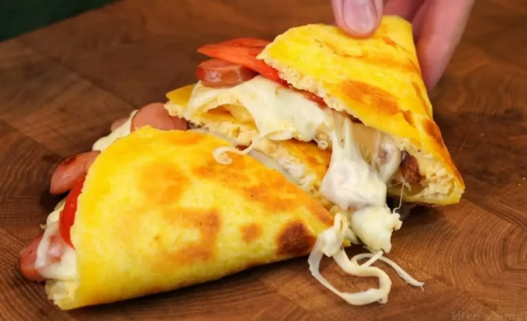 Tortilla Wrap con salsiccia e uova