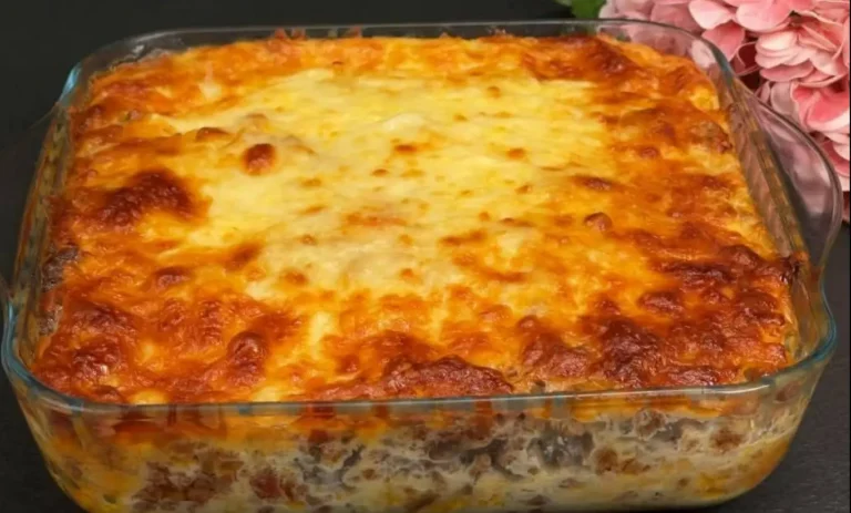 Sformato di manzo e patate con mozzarella