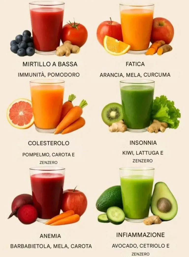 Rinvigorisci il tuo corpo in modo naturale: 6 ricette di succhi per problemi di salute comuni