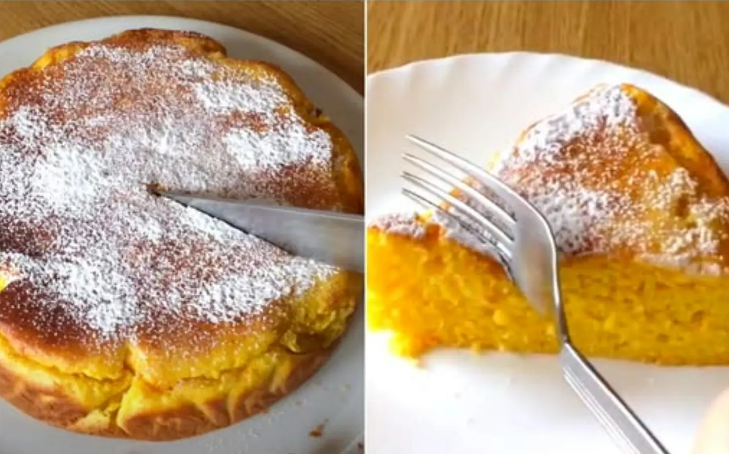 3 uova, 1 arancia , farina e latte Ogni assaggio di questa torta soffice vi conquisterà, la ricetta: