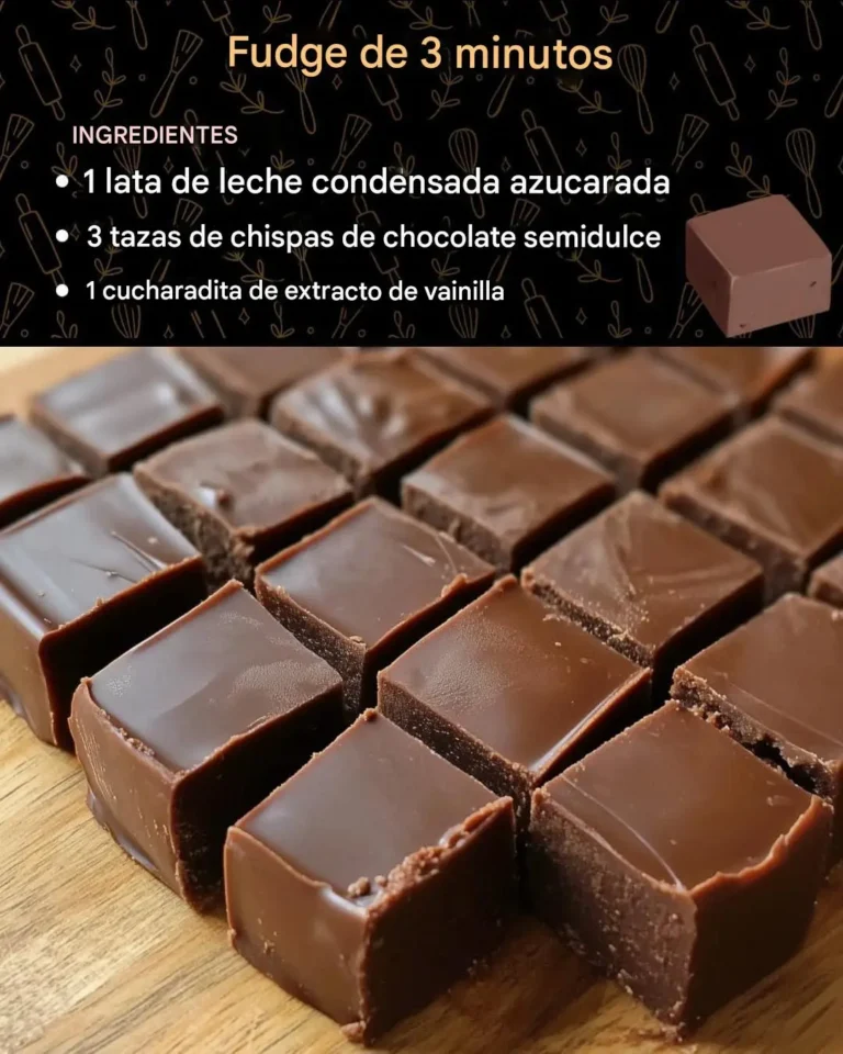 Fudge de 3 minutos: ¡No te pierdas esta receta!
