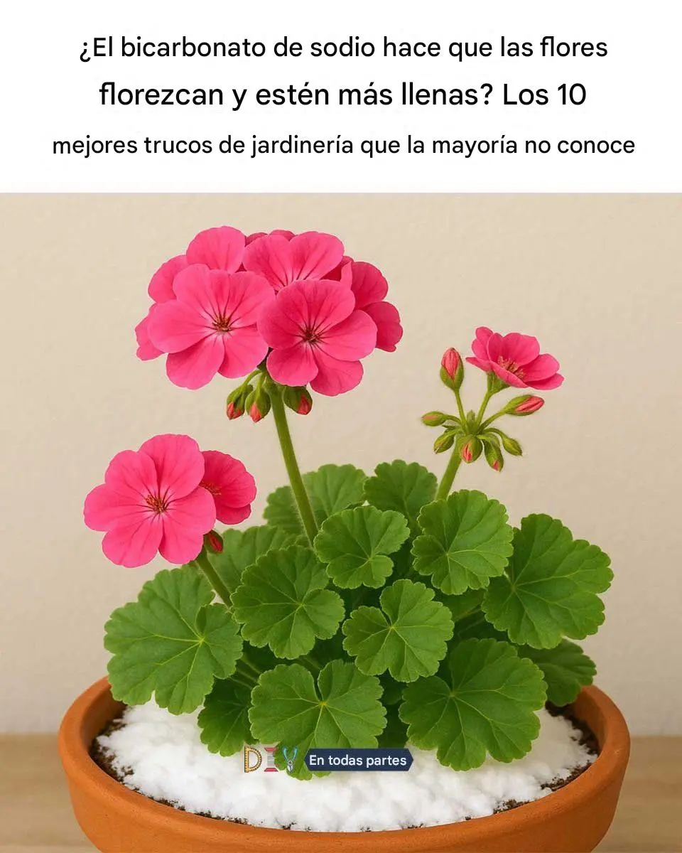 ¿El bicarbonato de sodio hace que las flores florezcan y crezcan más? 10 trucos de jardinería que la mayoría desconoce.