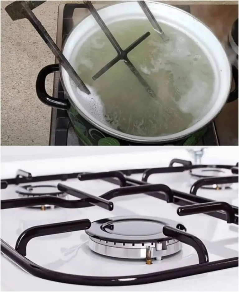 Una pastilla mágica transforma la parrilla de gas en algo brillante: los depósitos de carbón se caen en pedazos.