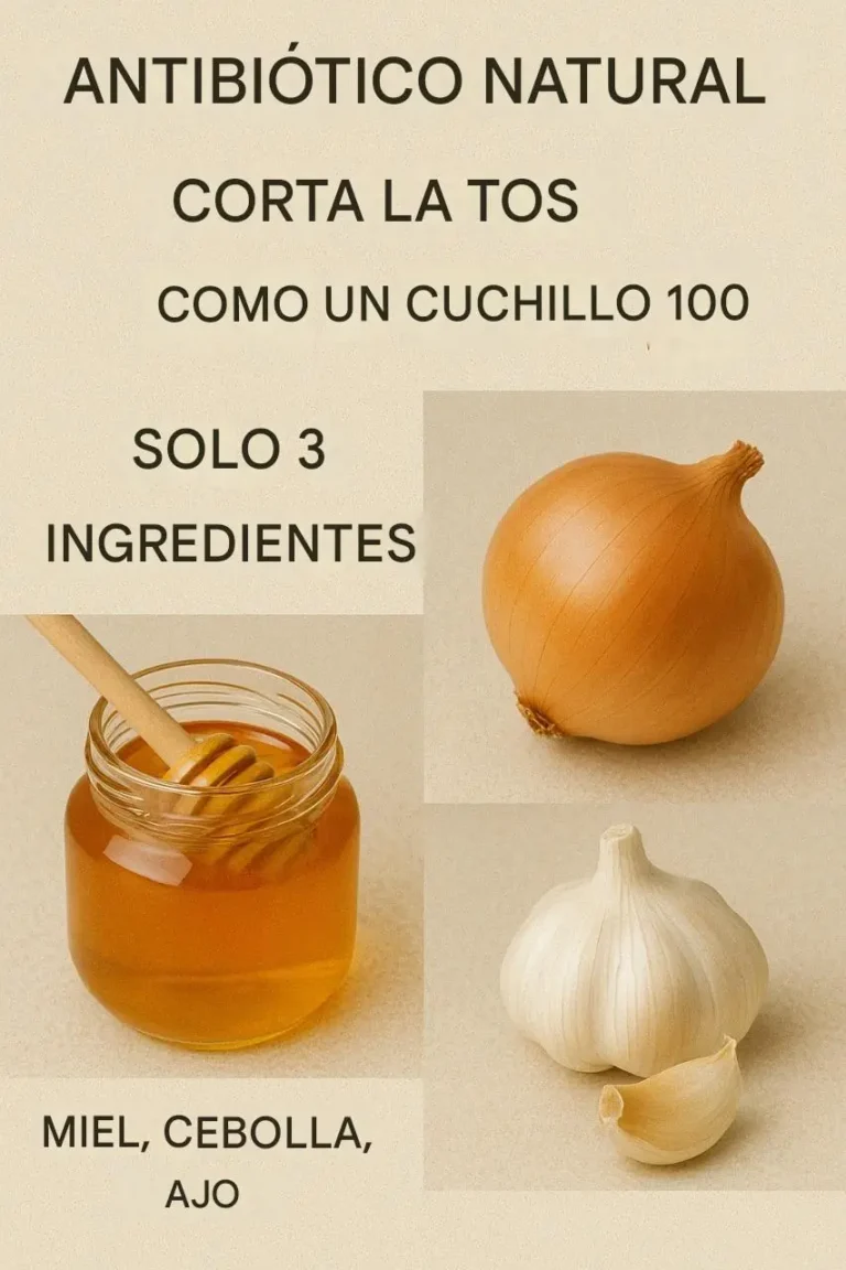 Jarabe antibiótico natural: una poderosa mezcla de miel, cebolla y ajo