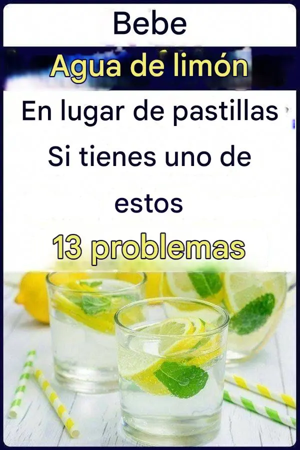 Bebe agua de limón desintoxicante en lugar de pastillas si tienes uno de estos 13 problemas