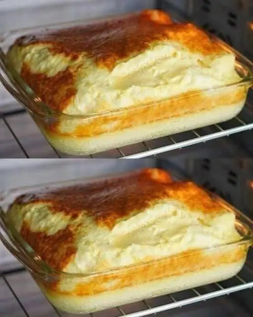 Arroz con leche cremoso al horno con canela