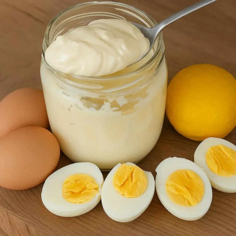 La mayonesa hecha con huevos cocidos es mucho más ligera.