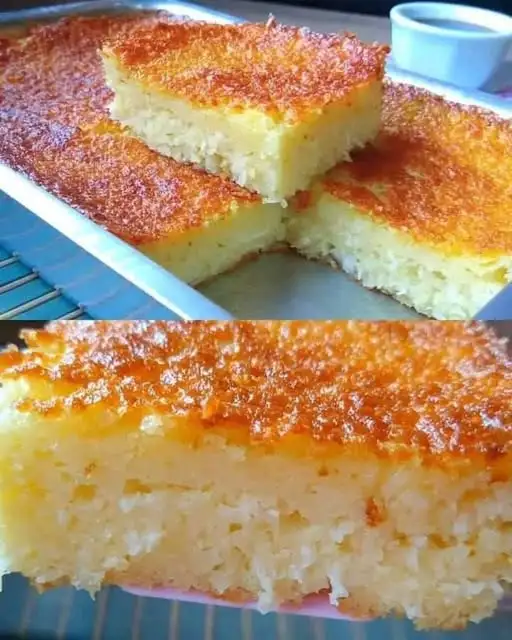 Delicia Dorada de Pastel de Coco