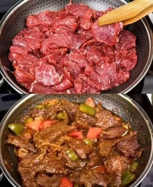 Receta sencilla y rápida de deliciosa carne tierna al estilo chino.