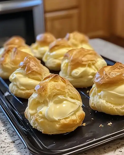 Bollos de crema fáciles