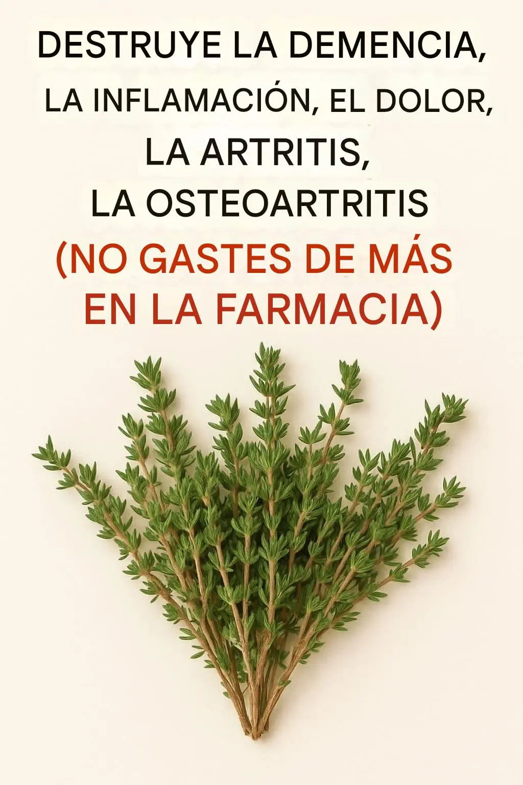 Té de tomillo: un remedio natural para la inflamación, el dolor y la artritis