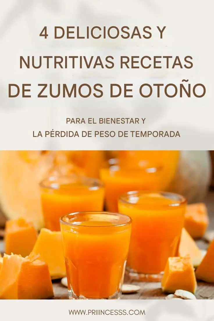 4 deliciosas y nutritivas recetas de jugos de otoño para probar