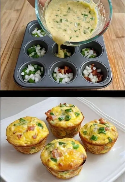 Muffins de huevo fáciles para el desayuno