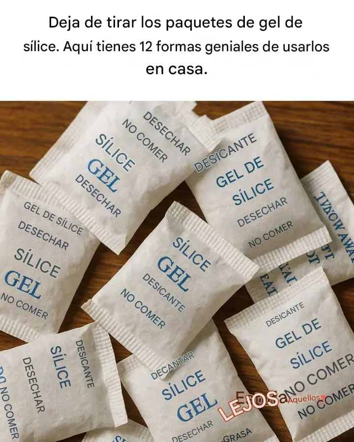 Deja de tirar los sobres de gel de sílice. Aquí tienes 12 maneras geniales de usarlos en casa
