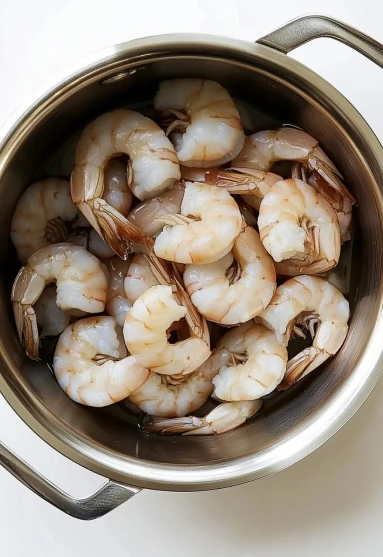 Pon camarones crudos en una olla de cocción lenta con estos 3 ingredientes. ¡Un paraíso de mariscos!